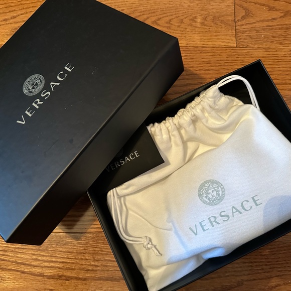 Versace Suede crystal embellished mini bag NEW ( AUTHENTIC) - Picture 3 of 16